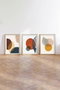 Wallity Cuadro Decorativo Enmarcado Huhu209 50 x 70 cm (3 piezas)